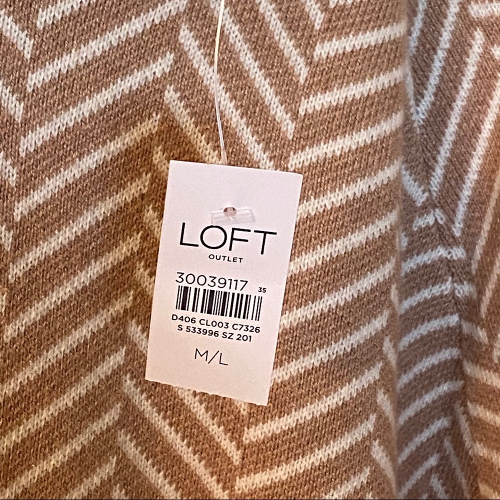 LOFT Knit Poncho,Style Sweater - NEW! - Picture 4 of 8
